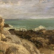 Johan Adolf HAMMES (1905-1994), Le Mauvais temps aux Pierrières, huile