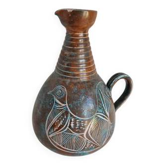 Large Jug Yvon Roy Montgolfier 1960 in Ceramic