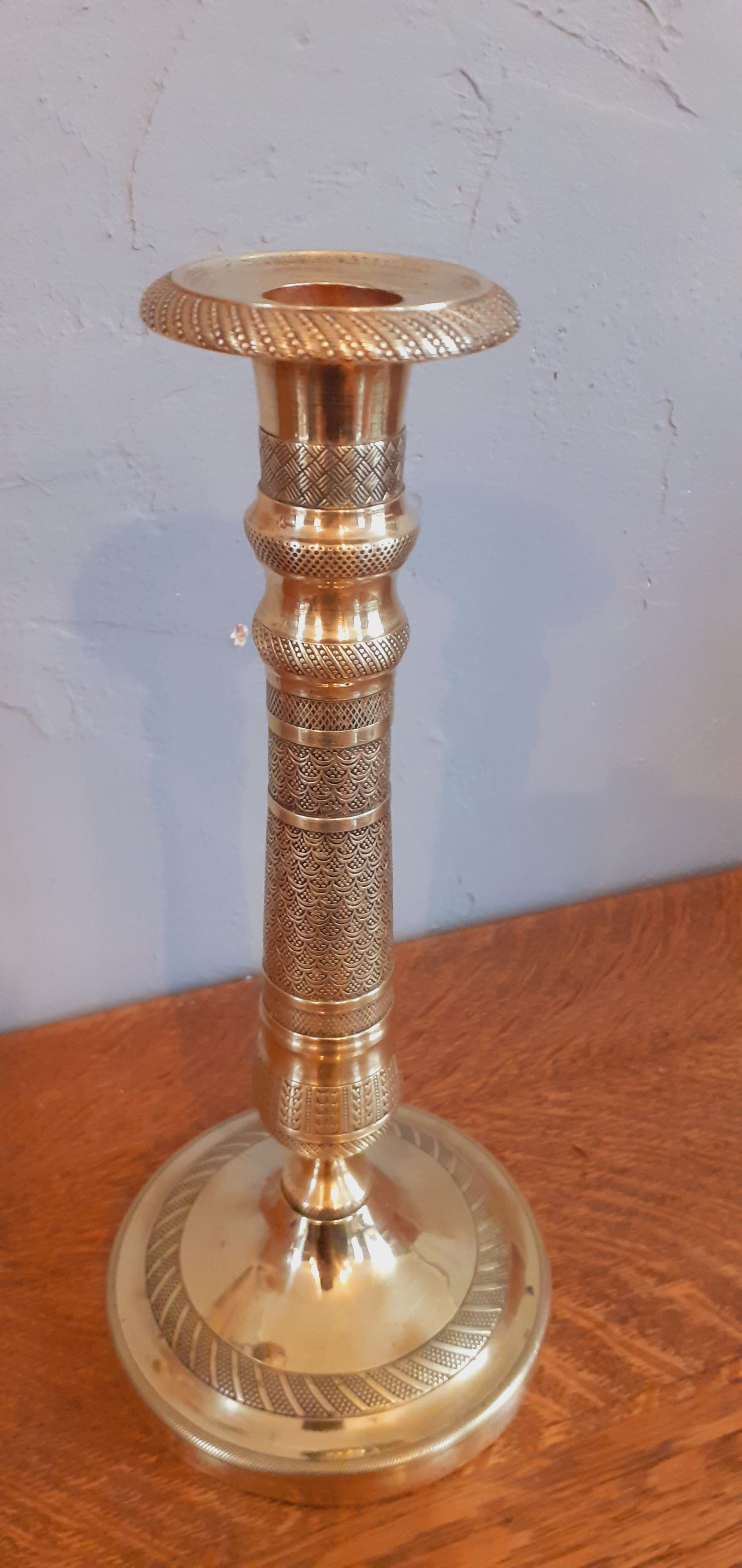 Bronze candle holder of the Directoire period late eighteenth century