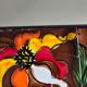 Vallauris magazine rack "la Grange", tiled and wrought iron
