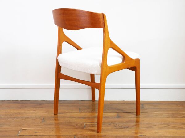 Chaise Baumann - Entièrement restaurée - Tissu, mousse & sangles : neuf