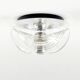 Mid-Century Space Age Glass Wave Ceiling Light - Koch & Lowy for P&P, 1970s