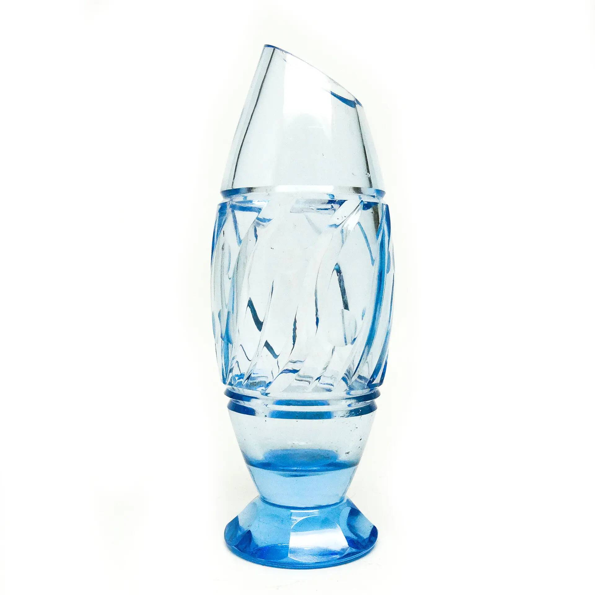 Mid-century modern vase, crystal, Czechoslovakia, 1950s