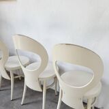 Set of 4 Baumann bistro chairs, Mouette model