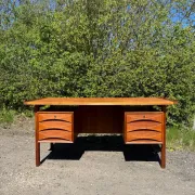 Vintage Teak Desk Attributed to Niels Clausen for NC Møbler, Denmark, 1960