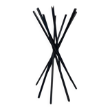 Vintage Zanotta Sciangai Adjustable Clothes Stand with Frame in Black Ash, 1973