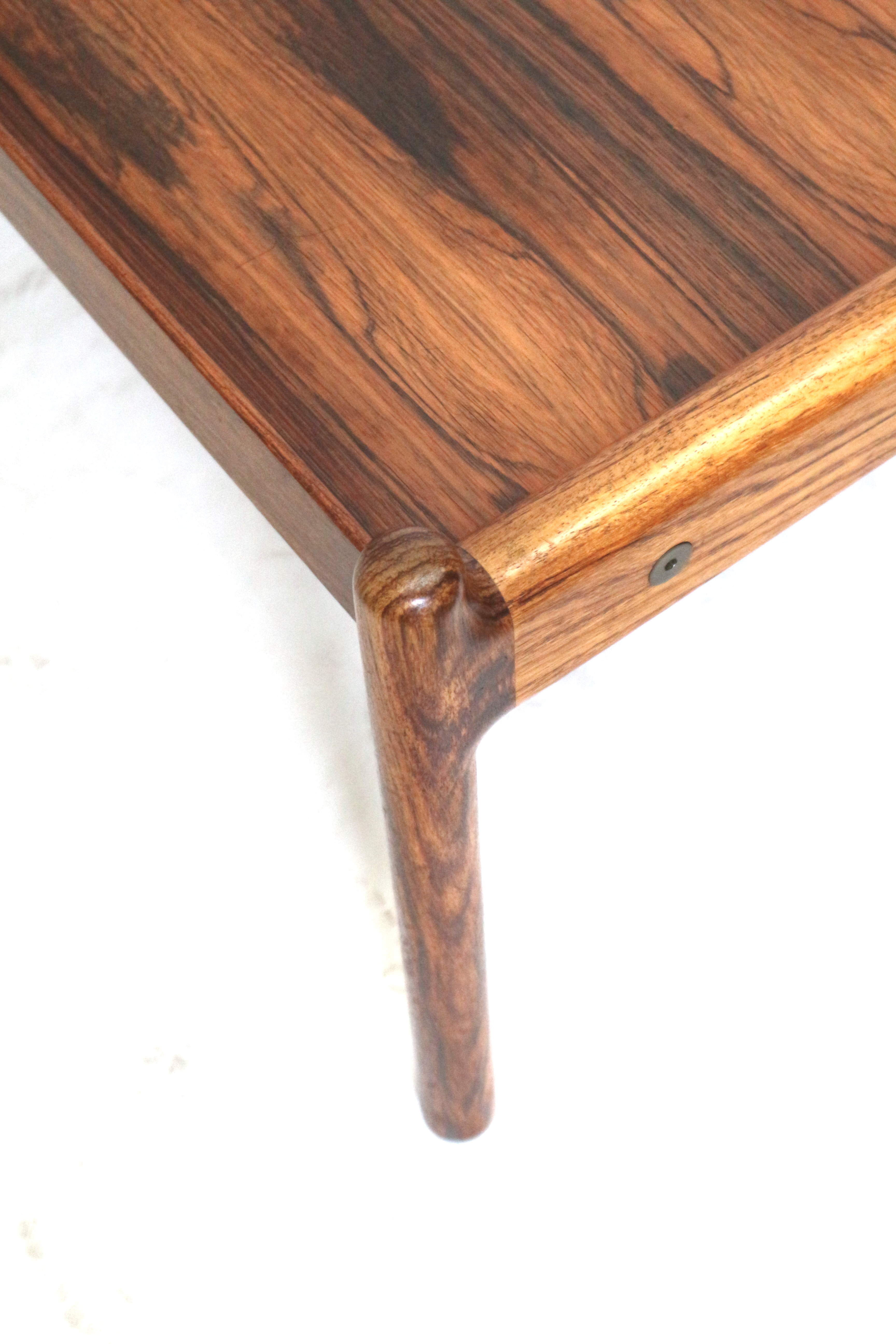 Vintage rosewood coffee table by C.F. Christensen Silkeborg made in the 1960s