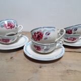 coffee cups and saucers sarreguemine