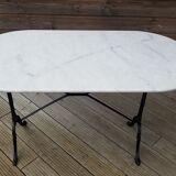 Marble tray bistro table