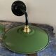 Pair of vintage wall lamps enamelled sheet metal