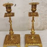 Pair of Victorian candlesticks