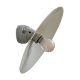 Opaline and porcelain wall lamp