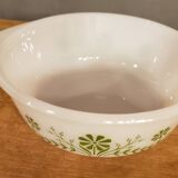 Lot de 3 plats vintage en pyrex fleurs vertes