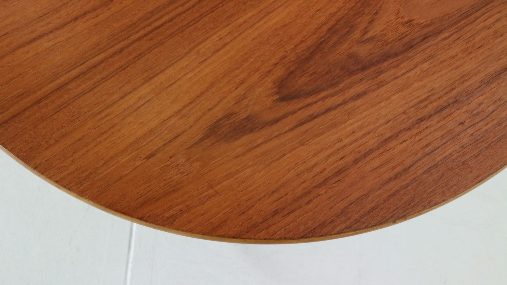 Table basse ronde scandinave en teck moderne, Danemark des années 1960