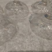 5 crystal champagne glasses, Saint Louis Cluny Graves, 12cl, pre-1936