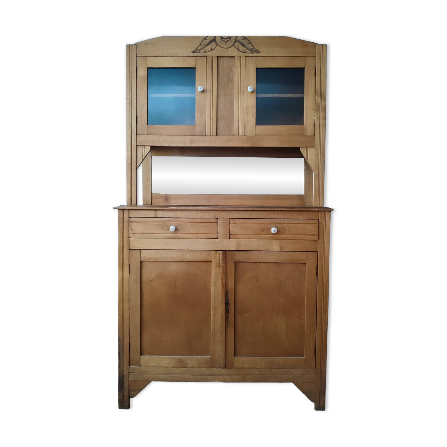 Vintage light wood sideboard