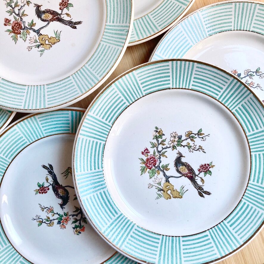 Dessert plates Badonviller 50s