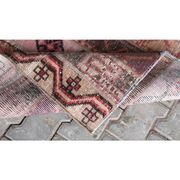 Tapis de couloir de cuisine turc vintage des années 1970, noué à la main, 84x296.