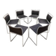 6 chaises de salle à manger vintage italiennes Tulu par Kazuhide Takahama pour Simon Gavina