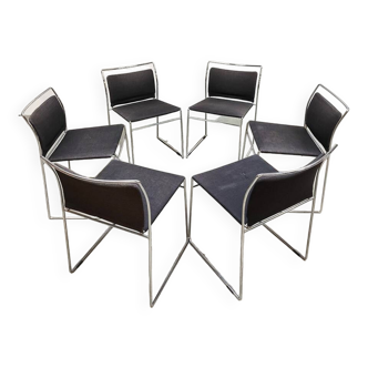 Vintage Italian Tulu dining chairs Kazuhide Takahama Simon Gavina