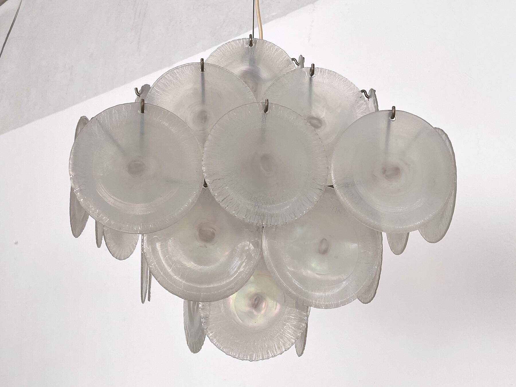 Italian Murano Chandelier by Carlo Nason for Mazzega, 70s