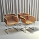Set of 4 cantilever wicker chairs, attributed to Harvey Probber, USA, 1970s.