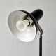Black model 5427 adjustable floor lamp model for hagoort, 1970's