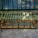 Table basse rotin