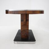 1930s Art Deco Dining Table in Walnut, Czechoslovakia