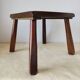 Wooden stool in Scandinavian style, handcrafted, circa 1960.