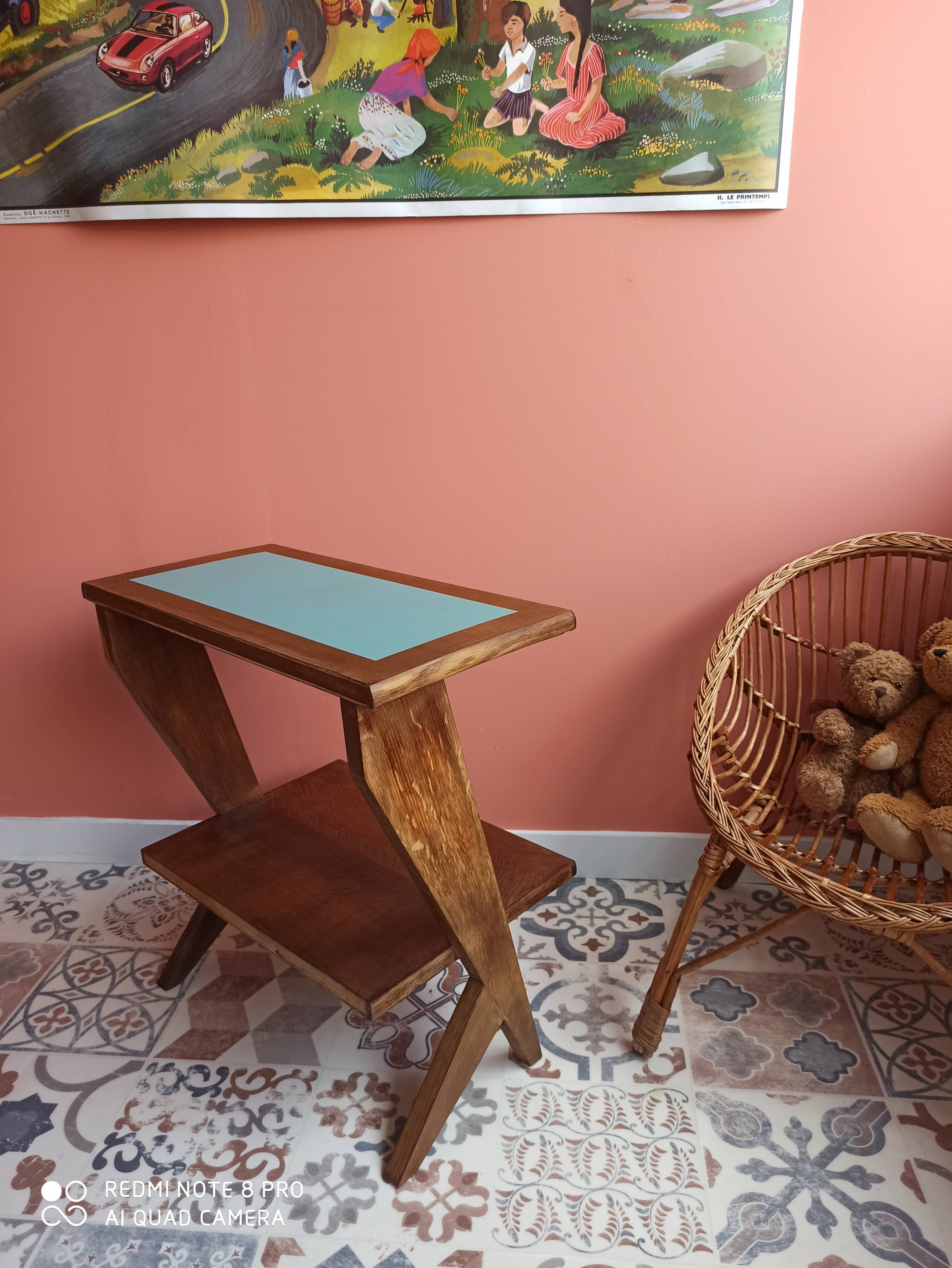 Scandinavian vintage bedside table
