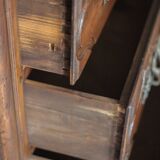 Wooden chest of drawers with 4 drawers in Louis XV style