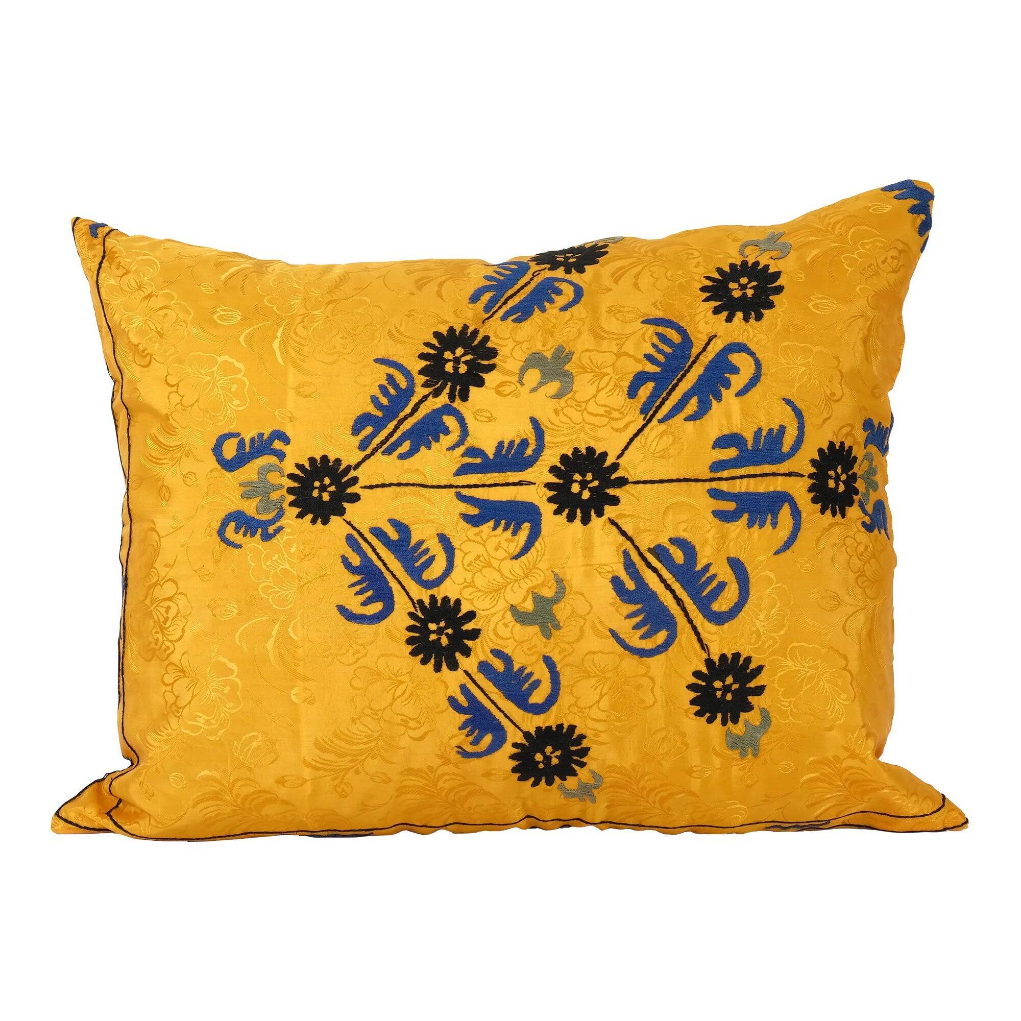 Vintage embroidered cushion cover 76x56 cm