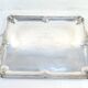 Service tray with silver metal belier 19th 77 X 52 cm