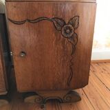 Set of 2 art deco-style bedside tables