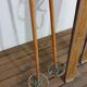 Old pair of wooden skis - vintage sport
