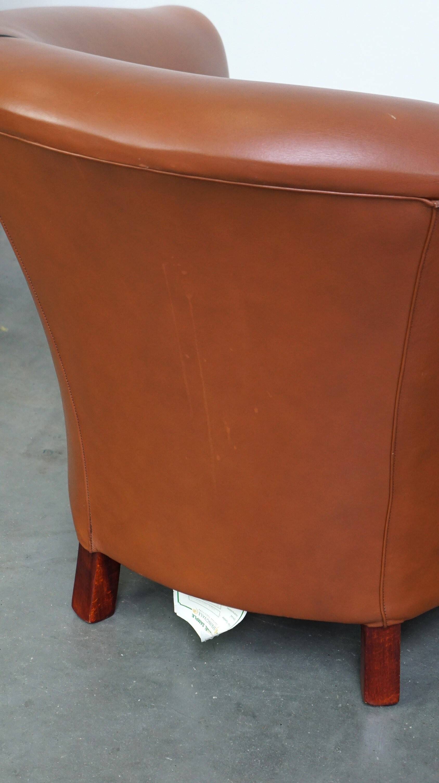 Set of original English handmade springvale club chairs in good condition