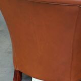 Set of original English handmade springvale club chairs in good condition