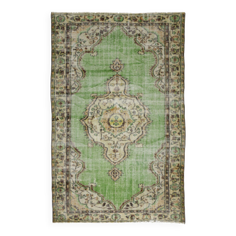 Anatolian handmade vintage rug 270 cm x 170 cm