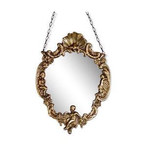 Miroir laiton chérubins