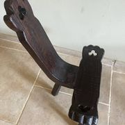 Rustic tripod stool
