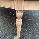 Louis Philippe round extendable dining table, restored, 19th century, 210cm