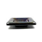 Mid-century modern iridescent ceramic ashtray/ vide poche, Paoli Italy 1970