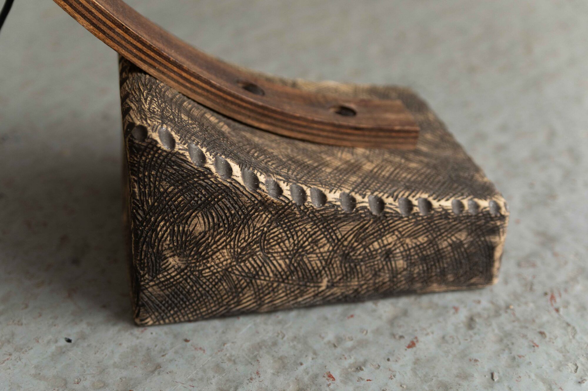 Art Deco arched floor lamp