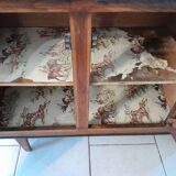Kitchen sideboard in formica and vintage blue wood