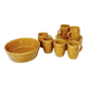 Sauerkraut tableware GIEN France - 6 mugs - 6 plates - 1 large dish (13 pieces)