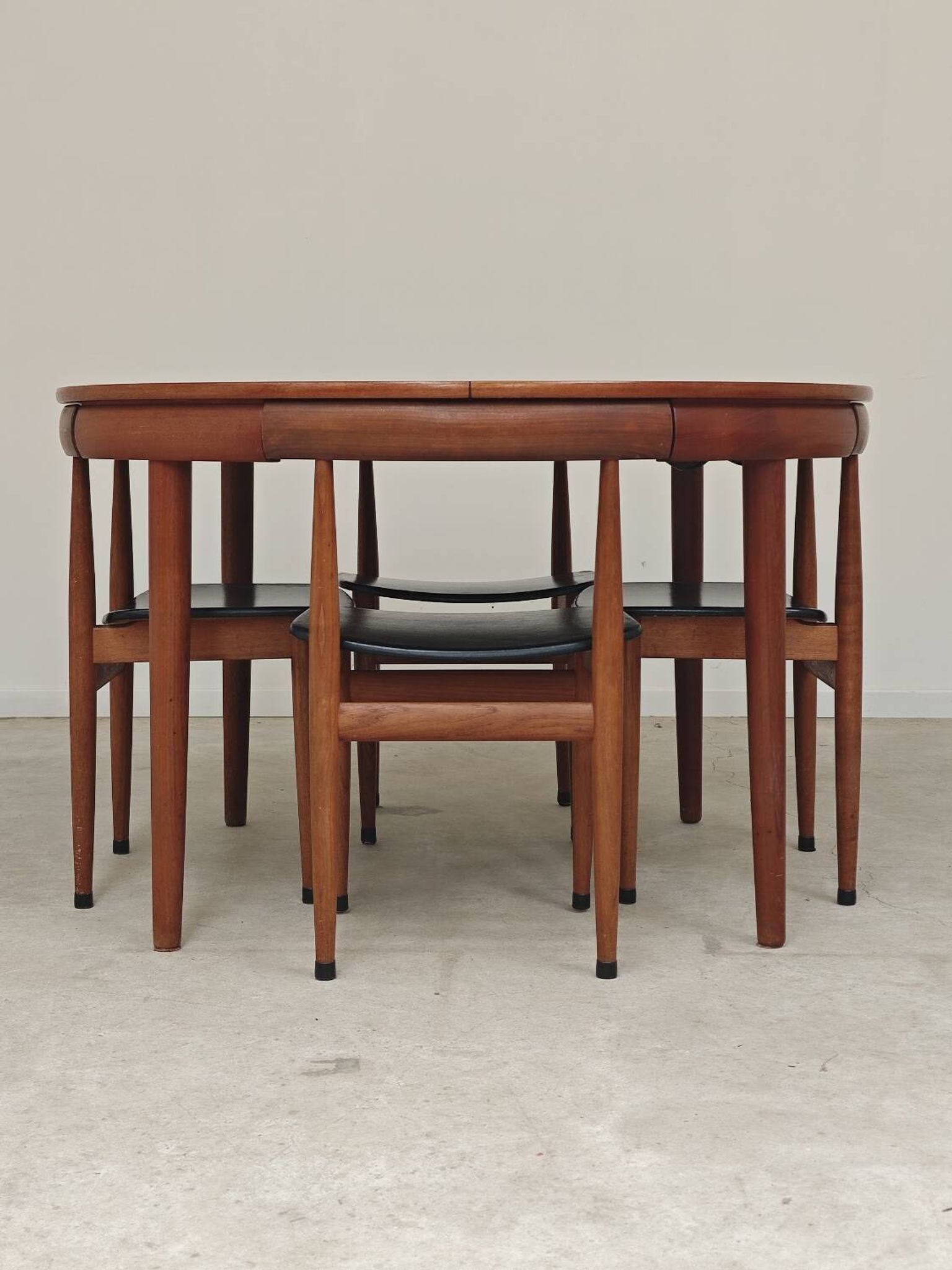 Table de repas et 4 chaises par Hans Olsen pour Frem Rojle  Danemark