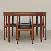 Table de repas et 4 chaises par Hans Olsen pour Frem Rojle  Danemark