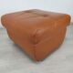 Pouf cuir vintage