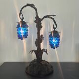 Large Murano table lamp, bunch of grapes